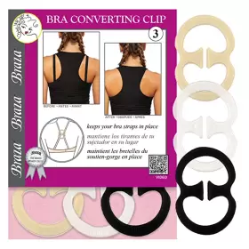 Bra Converting Clip 3-Pack, Multicolor
