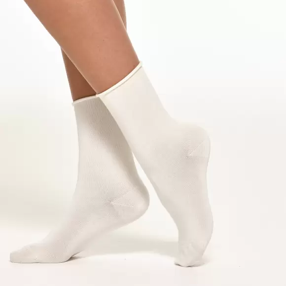 Nanso - Bamboo Comfort Socks, Råhvid