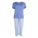 Wiki - Bamboo Kortærmet Pyjamas, Denim Pepita Wiki - Bamboo Kortærmet Pyjamas, Denim Pepita