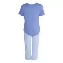 Wiki - Bamboo Kortærmet Pyjamas, Denim Pepita Wiki - Bamboo Kortærmet Pyjamas, Denim Pepita
