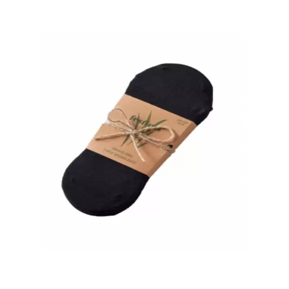 Festival - Bamboo Sneaker Sock 3-Pack, Black