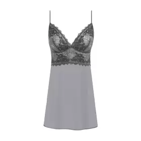 Lace Perfection Chemise, Grey