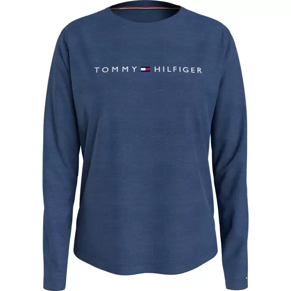TOMMY HILFIGER - Logo Bluse, Iron Blue