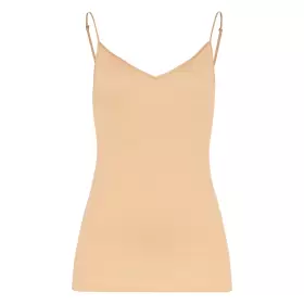 Cotton Seamless Top, Beige