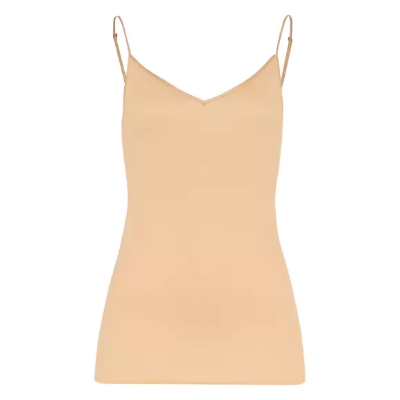 HANRO INTERNATIONAL - Cotton Seamless Top, Beige