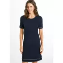 HANRO INTERNATIONAL - Natkjole Comfort Dress, Deep Navy