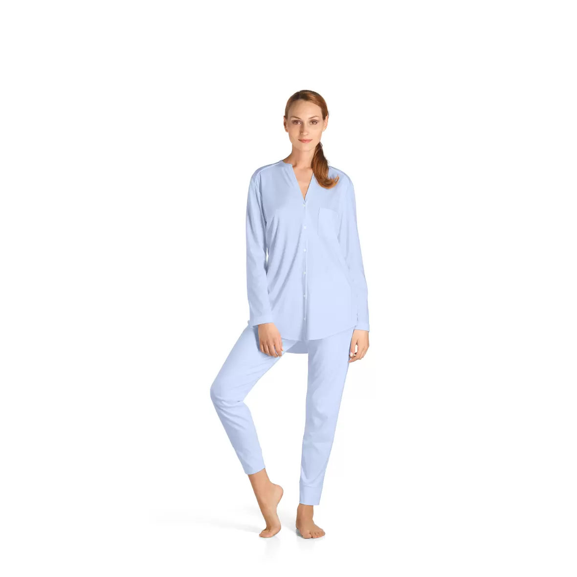 Sofie Lingeri - Nattøj - Pyjamas - HANRO INTERNATIONAL - Pure Pyjamas, Blue Glow