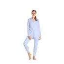 HANRO INTERNATIONAL - Pure Essence Pyjamas, Blue Glow